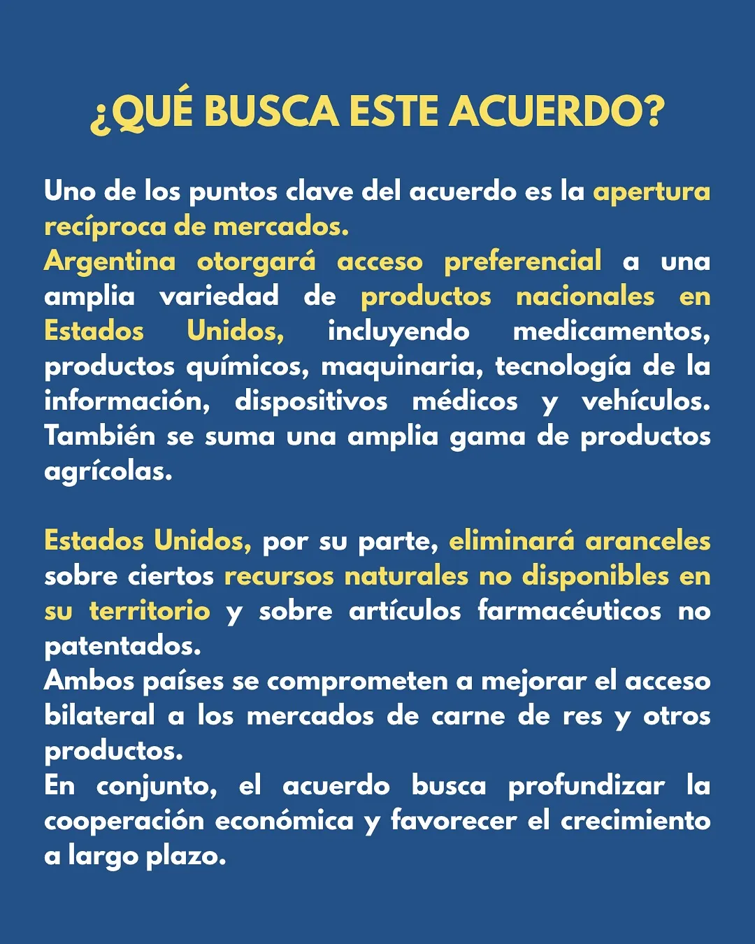 Nuevo acuerdo comercial entre Argentina y Estados Unidos, imagen 2 de 6