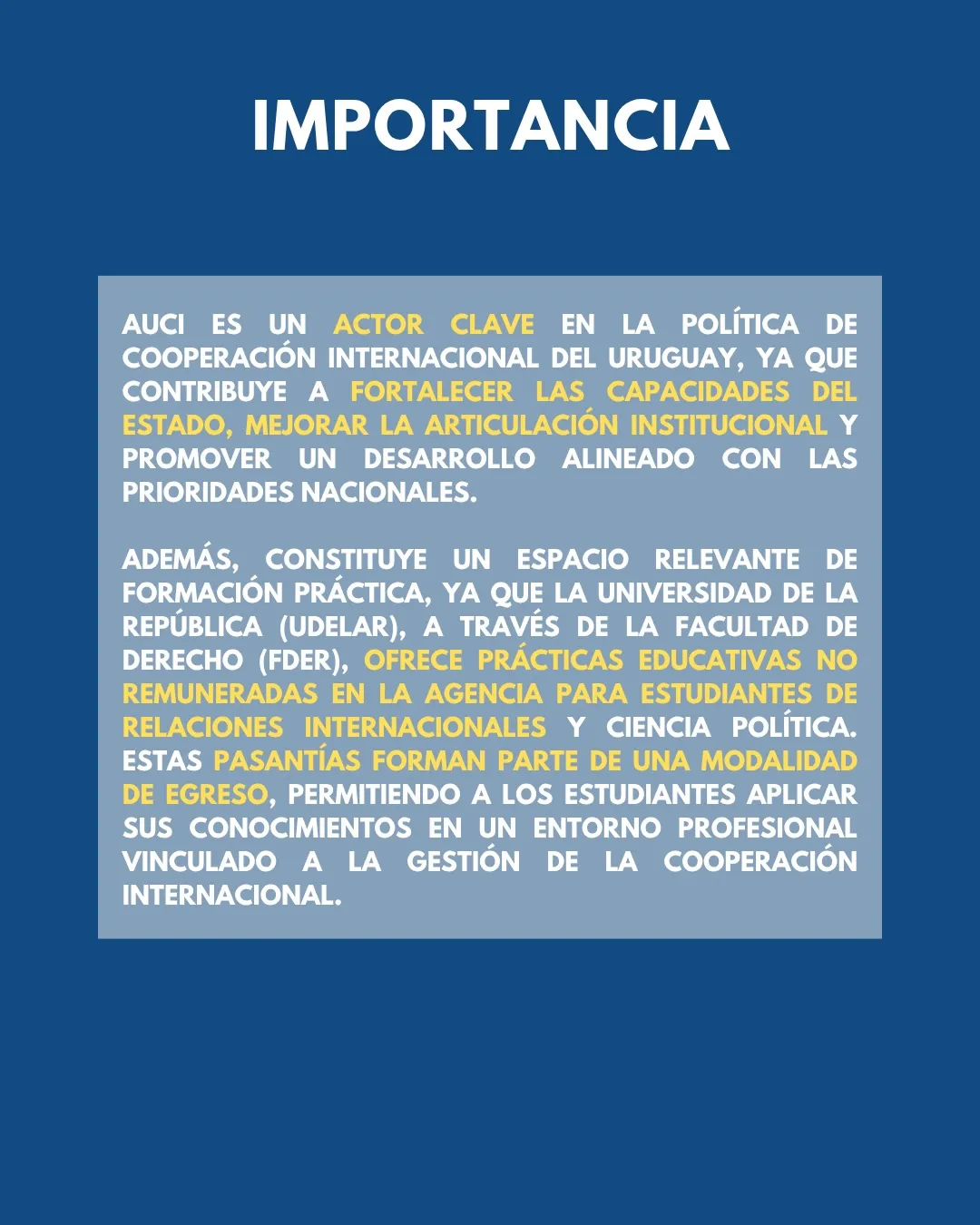 ¿Qué es la Agencia Uruguaya de Cooperación Internacional?, imagen 7 de 7